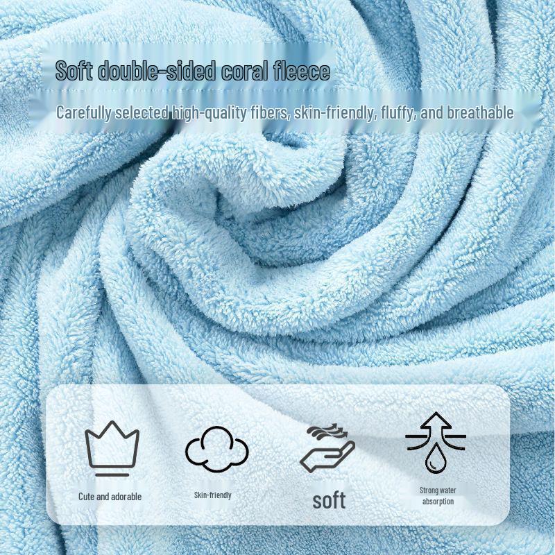 Pet Bathrobe: Quick-Drying, Super Absorbent Hooded Towel for Dogs & Cats