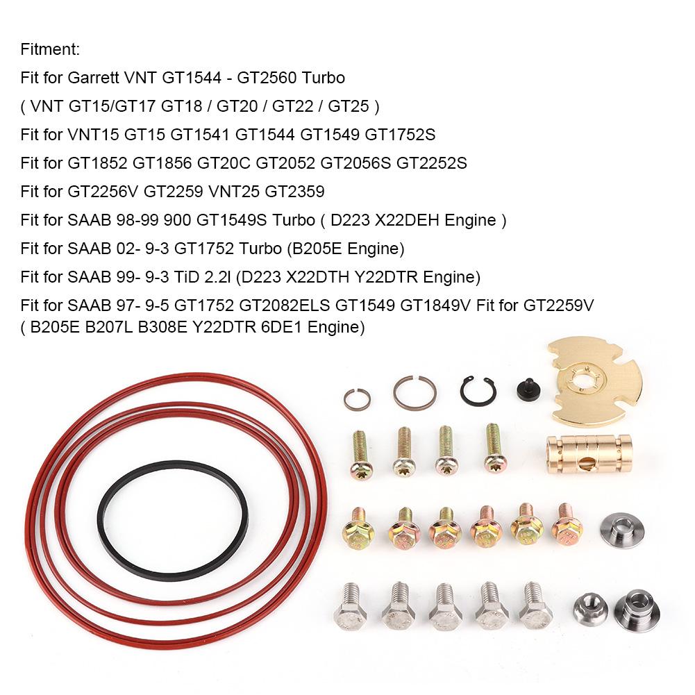 Turbo Turbocharger Repair Rebuild Kit Fits for Garrett VNT GT15 GT17 GT18 GT20