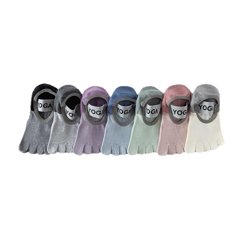 Women's Five-Finger Yoga Socks, Toe-Separating Pilates & Dance Socks for Spring/Summer, Short Indoor Training Socks
