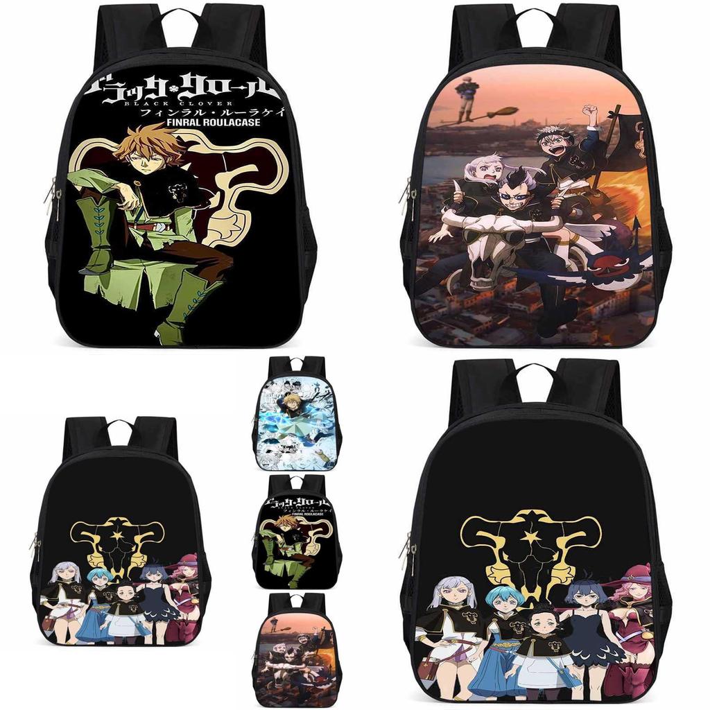 Sac à dos Black Clover 15 pouces Grande capacité Léger Tissu Oxford Pour Enfants