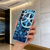 Mechanical Gear Clear Soft Silicone Phone Case forSamsung S25, S24, S21, S22, S23, S30, Ultra, S20, Plus