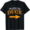I'm With Duck Halloween Costume Funny Couples Duck T-Shirt