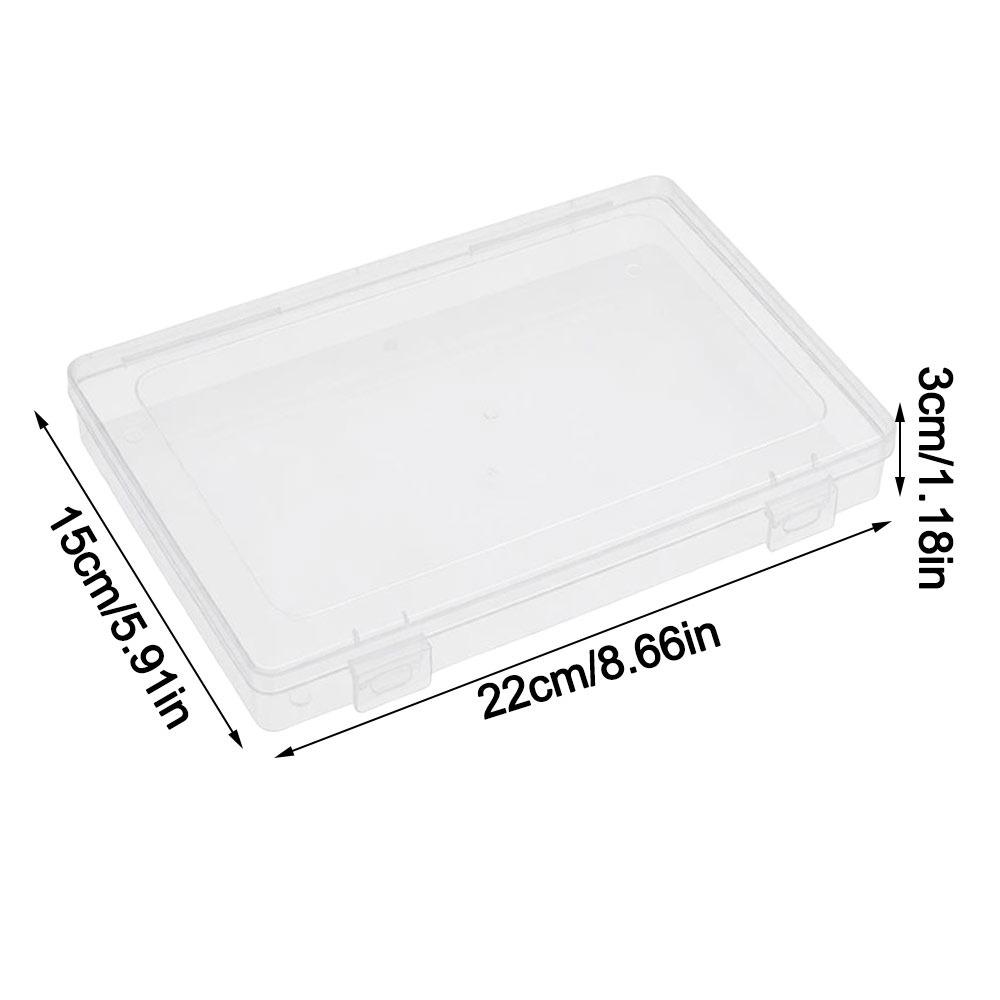 Transparent Desktop Storage Case Multifunctional Large Capacity Pencil Storage Box Dustproof Eco-Friendly PP Jewelry Organizer