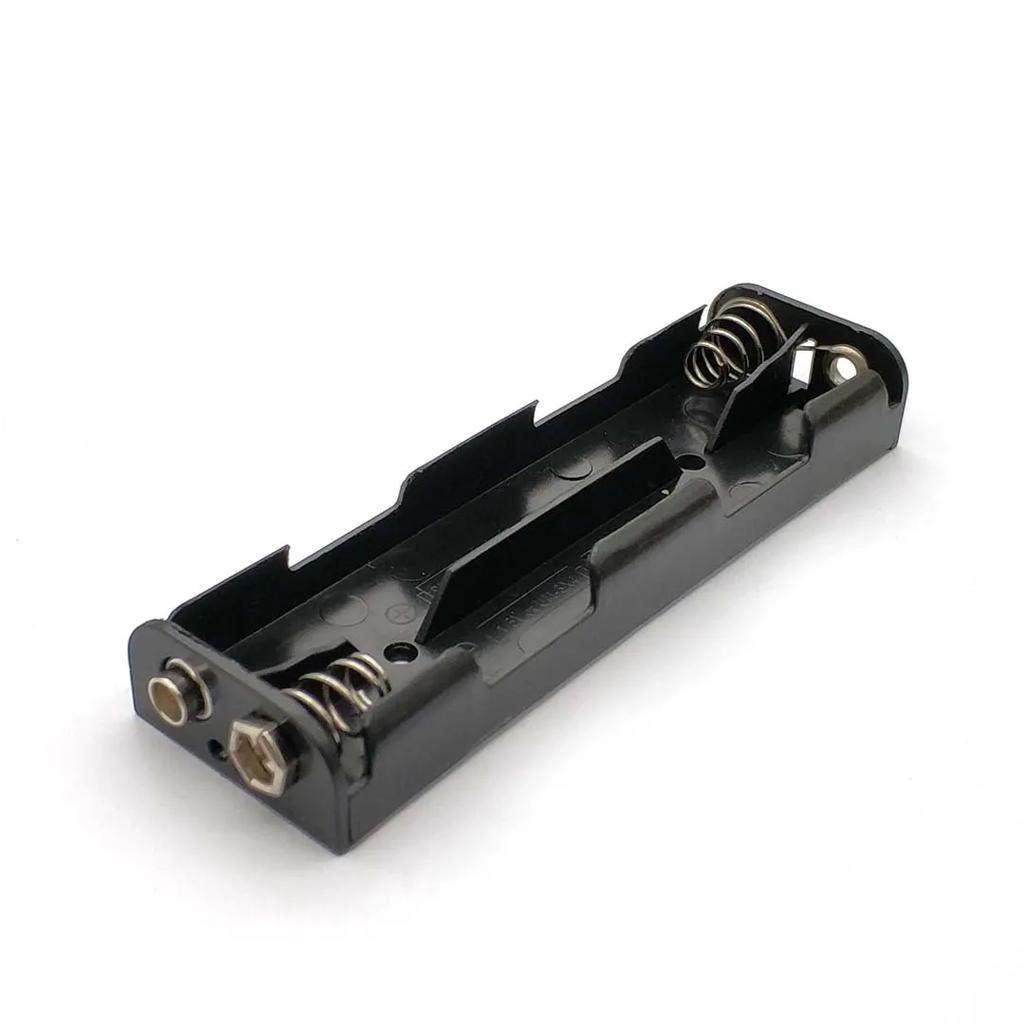 AA Battery Holder 3V 6V 9V 12V for 2X 4X 6X 8X AA Batteries Black Plastic Storage Box Case Dual Layers with 9V Connector