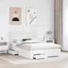 Storage Bed Frame with Drawers and Headboard Wood Based Material