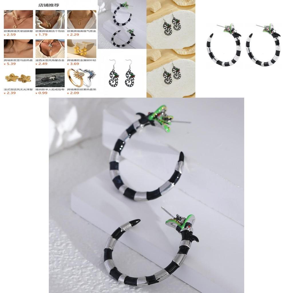 Stunning Alloy Dragon And Snake Earrings With Eye-catching Gothic Style For Fashion-obsessed Individuals