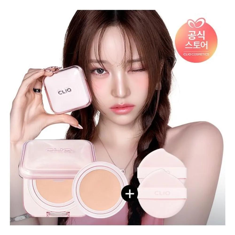 

[clio] Kill Cover Mesh Glow Essential Cushion Special Set [Main Product + Refill] + [Gift] 2 Puffs (Random)