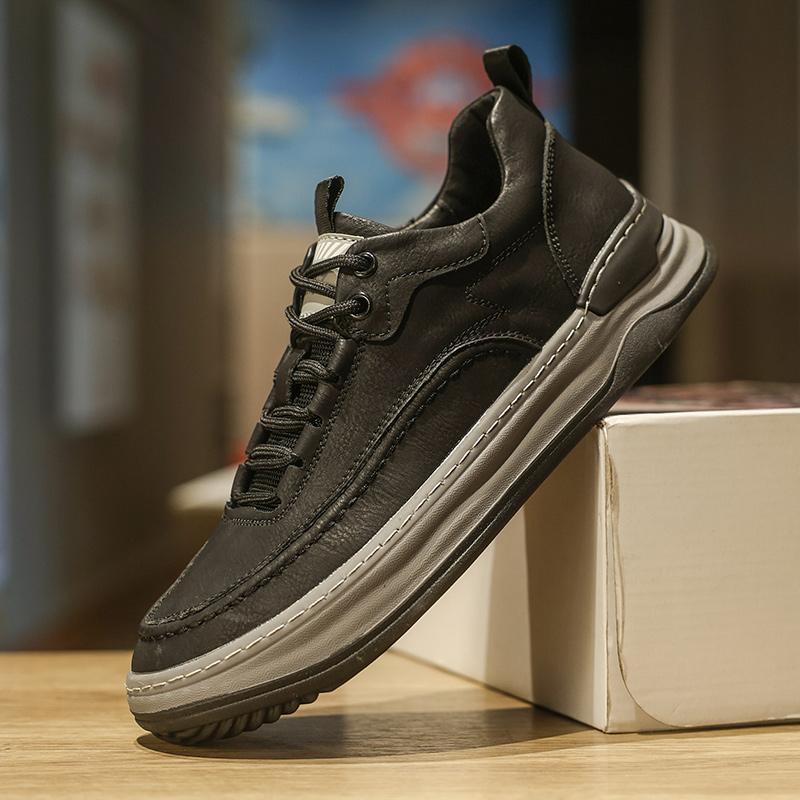 Tênis Masculino Couro Sapatos Casuais