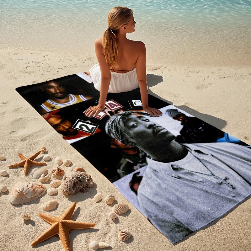 Rap Legends Stylish Digital Printing Beach Towel Quick Drying Absorbent Blanket For Beach Pool Gym Travel Christmas Gift C9211209