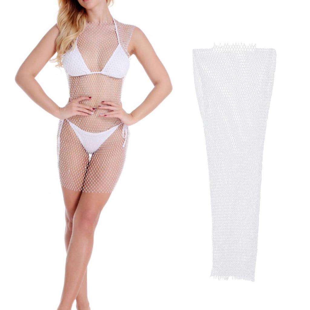 Buy Rhinestone Bikini Cover Up Swimwear 