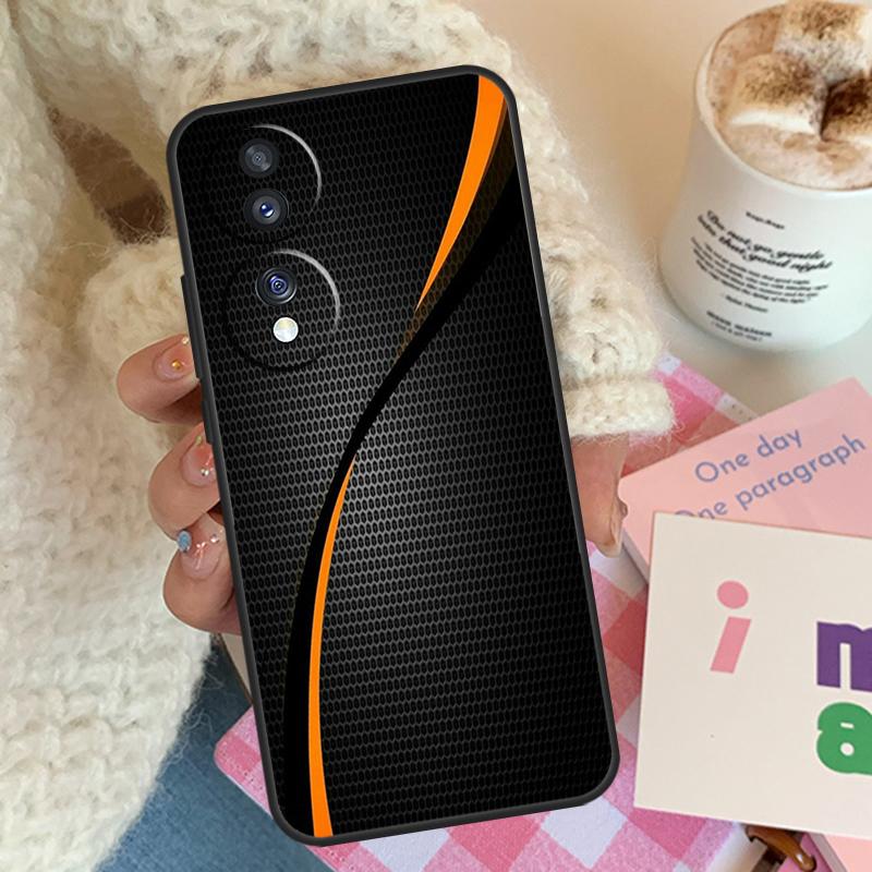 Car Carbon Fibre Pattern For Honor Magic 5 6 7 8 Pro Case For Honor 400 200 Lite 50 70 90 X8c X8b X9a X9b X9c X9d Win