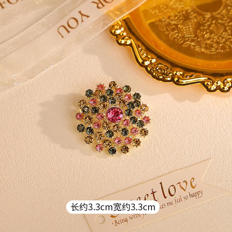 

Color dandelion brooch, high-end sense, niche, high-end, high-end pin, exquisite retro corsage, clothing accessories, wholesale women одуванчиковый