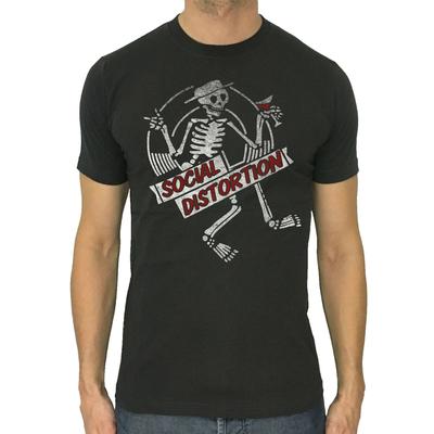 Social Distortion Unisex T-shirt Skeleton Rock Band