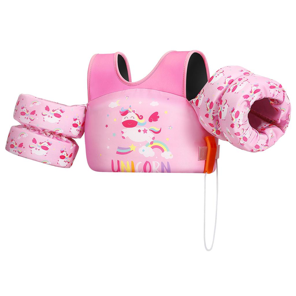 Kids Life Vest Children's Swimming Arm Float Whistle Child Lifejacket Swimsuit Foam Safety Swimming Pool Accessories for kayak