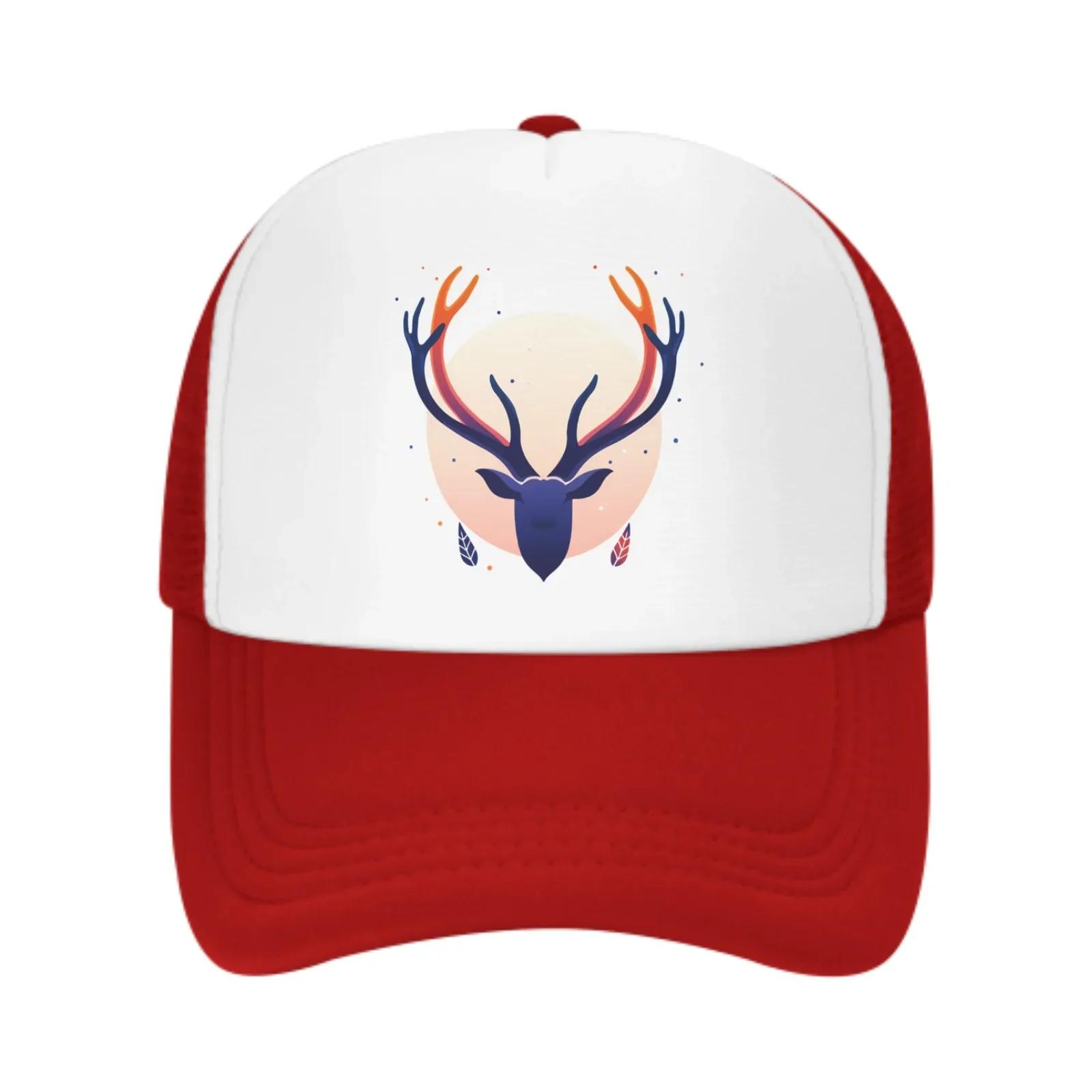 

Deer New Summer Leisure Sports Daily Sun Hat Fishing Outdoor Activity Unisex Canvas Fashion Duck Tongue Cap One Size