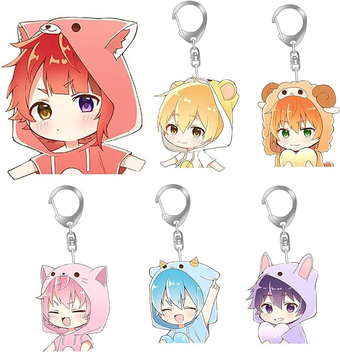 

FOR Strawberry Prince Keychain Merchandise Birthday Gift [Unofficial] Acrylic Keychain (Set of 6)