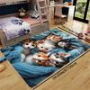 Cute Kitten Family Carpet Doormat Soft Floor Mat Large Area Rug Living Room Carpet Rug For Bedroom Welcome Carpet Home De