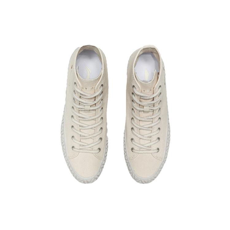 Li Ning CF High top Canvas Shoes Men's Swan White AGCQ221-4