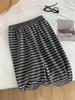 2025 Women's Retro Striped Korean-Style Wide-Leg Pants for Spring & Autumn