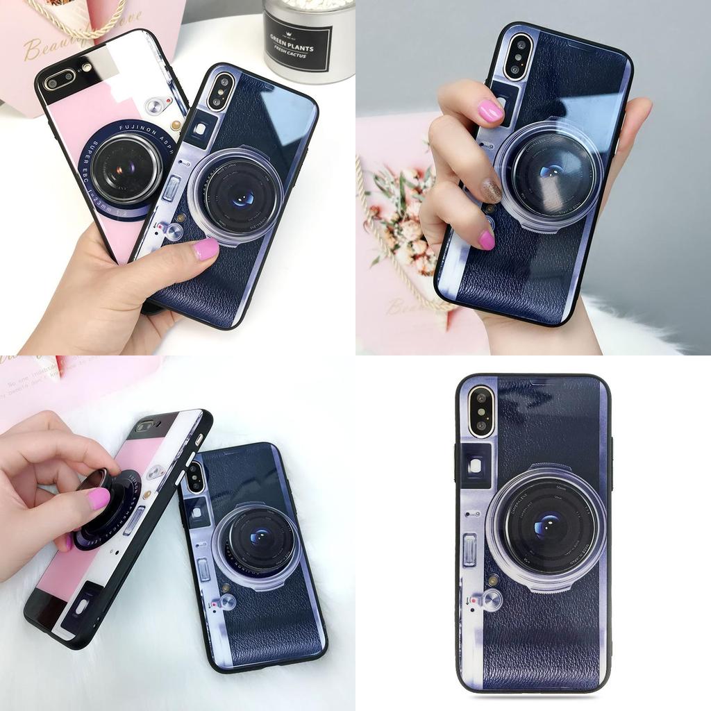 3d Ultra Thin Old Vintage Styles Case Camera Stand Case For Iphone Plus X876
