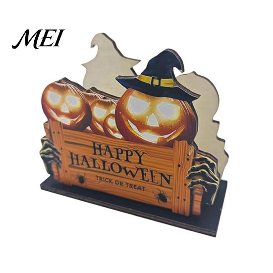Festive Desktop Decoration Halloween Wooden Napkin Holder, Ghost Pumpkin Decorative Tabletop Tissue Dispenser, Gift for Holiday Enthusiasts