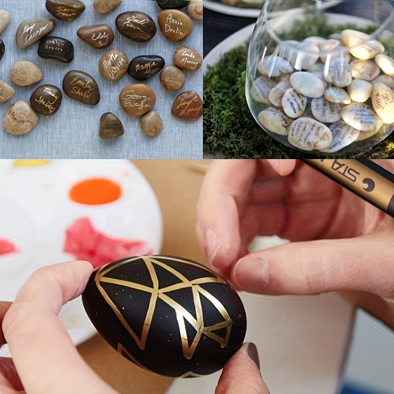 10er-Set mit Markerstiften in Metallic-Farben, wasserfest, gemischte Farben, mittlere Spitze, Kunststoffoberfläche zum Malen, Kartenbasteln, Scrapbooking und für selbstgemachte Alben