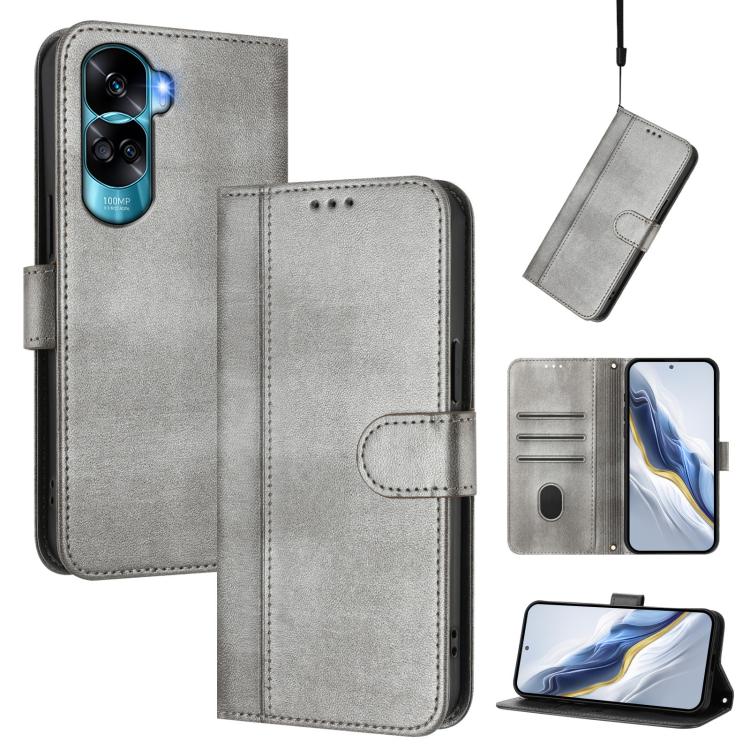 Linien-Spleißschnalle Retro Leder Handyhülle