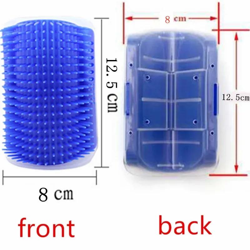 Corner Cat Brush Pet Comb Play Toy Plastic Scratch Bristles Arch Massager Self Grooming Scratcher Cats Toys