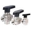 Durability High Temperatures Resistant Stainless Steel Three Way Valves Compacts Design Easy Assembly