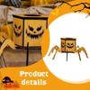 Halloween Candle Holder Wooden Lantern Spooky Photo Props Candleholder Ornament for Living Room