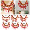 2025 Chinese New Year Banner Garland Decoration DIY Door Spring Festival Banner for Home Office Party Bedroom Indoor Outdoor