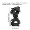 2 Pcs Bicycle Flashlight Mounts Clamp Holder for Mountain Bikes