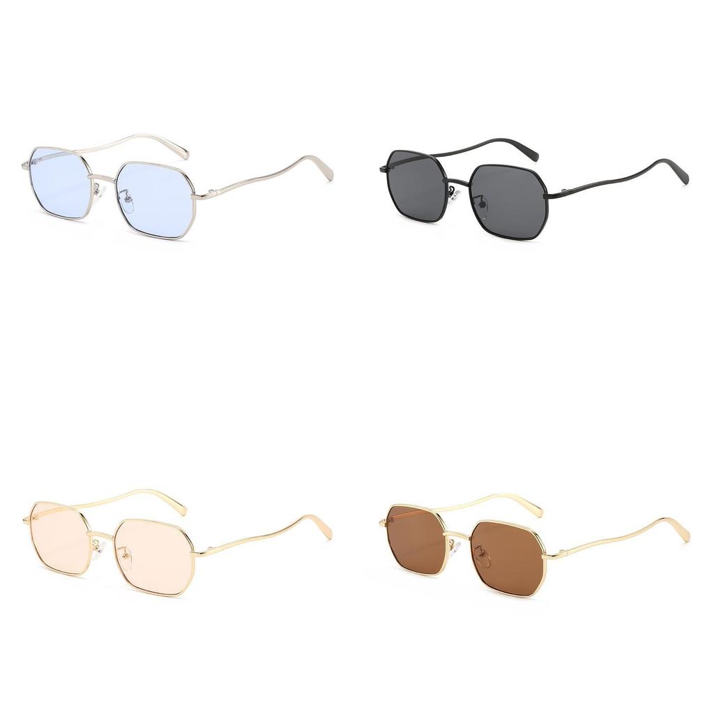 Hip Hop Geometric Sunglasses With Uv400 Protection For Outdoor Fashion Lovers