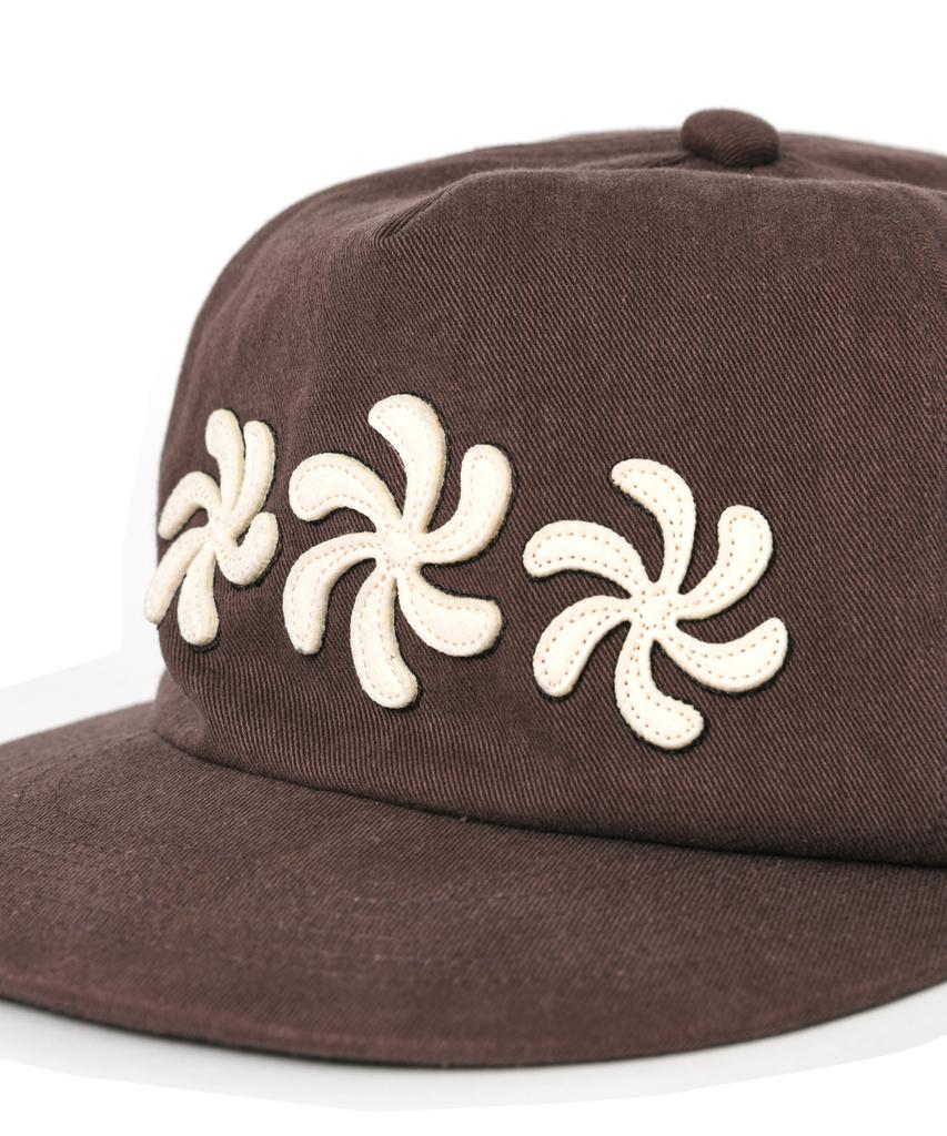 AMOU Spiral 5Pannel Cap Brown