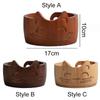 Practical Wooden Yarn Bowl With Holes Yarn Organizer Durable Knitting Storage Bowl  Crocheting