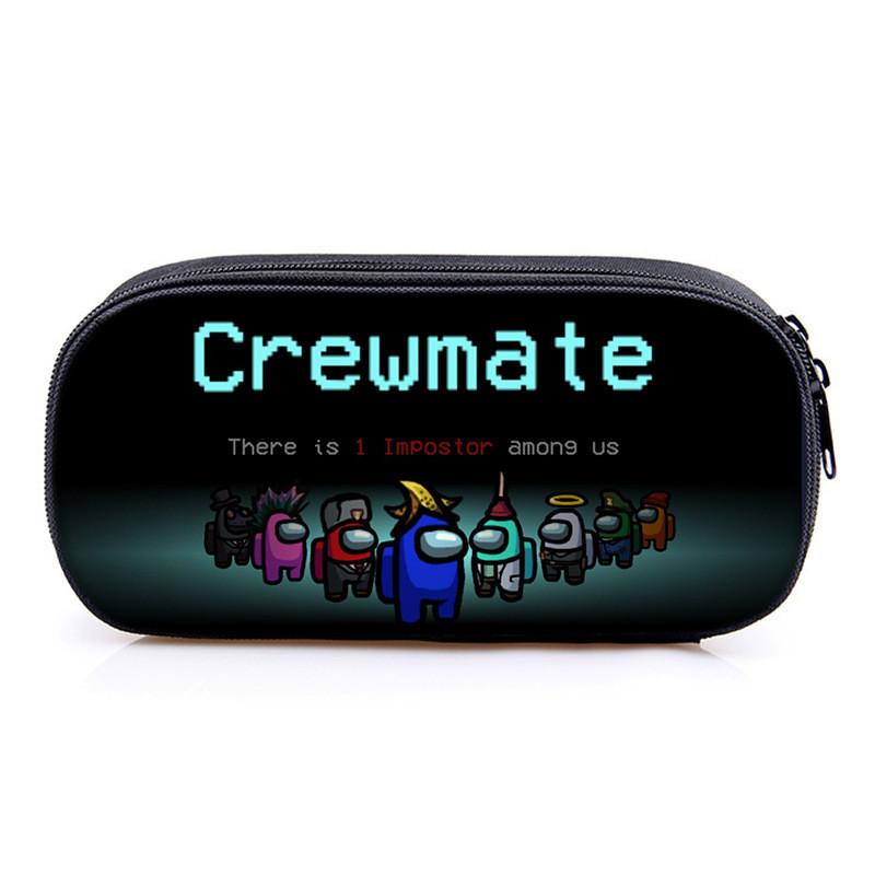 Among Us Game Characters Print Single Layer Stationery Storage Bag For Students