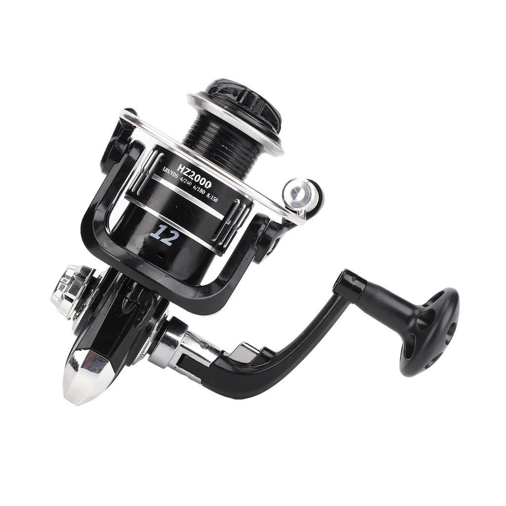 HZ2000 Metal Spinning Fishing Reel High Speed 5.1:1 for Sea Fishing Telescopic Fishing Rod