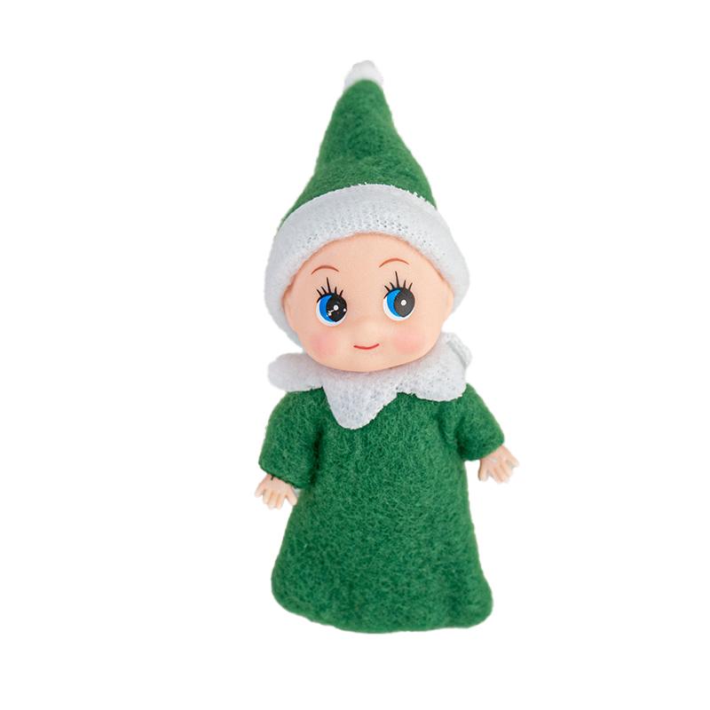 1PC Christmas Mini Elf Doll Pointed Hat Wrapped Feet Elf Window Atmosphere Decorative Small Items Holiday Gifts