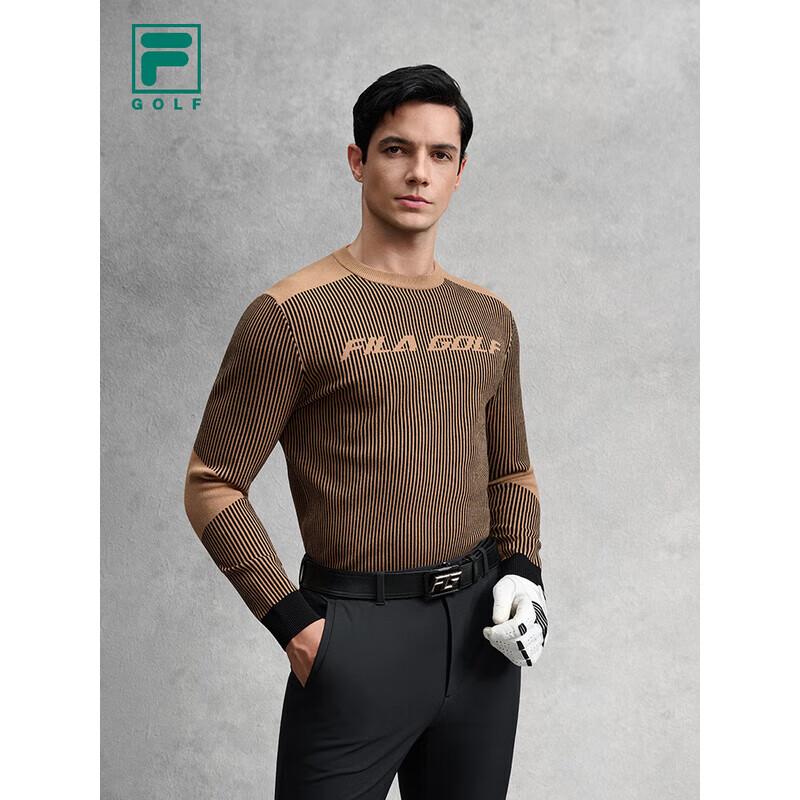 FILA Men s Winter Golf Vertical Stripe Pullover Sweater L