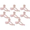 Bow Transparent Hair Clip Women's Jelly Color Shark Clip Dazzling Fashion Hair Accessories