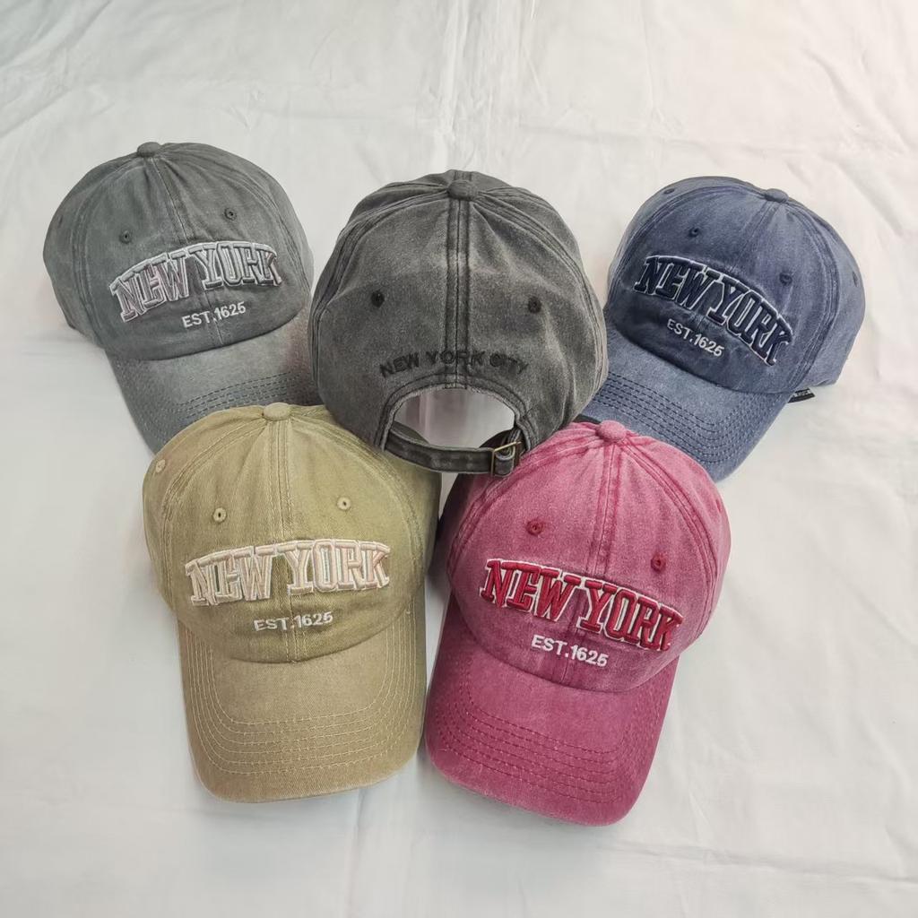 New York 1625 Fashion Embroidery Baseball Cap for Adults Casual Outdoor Sun Hat Hip Hop Sports Water Snapback Cap