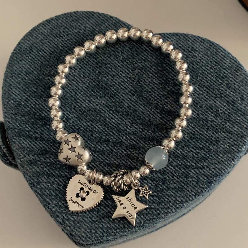 Korean Style Simple Heart Star Bracelet Fashion Jewelry For Women