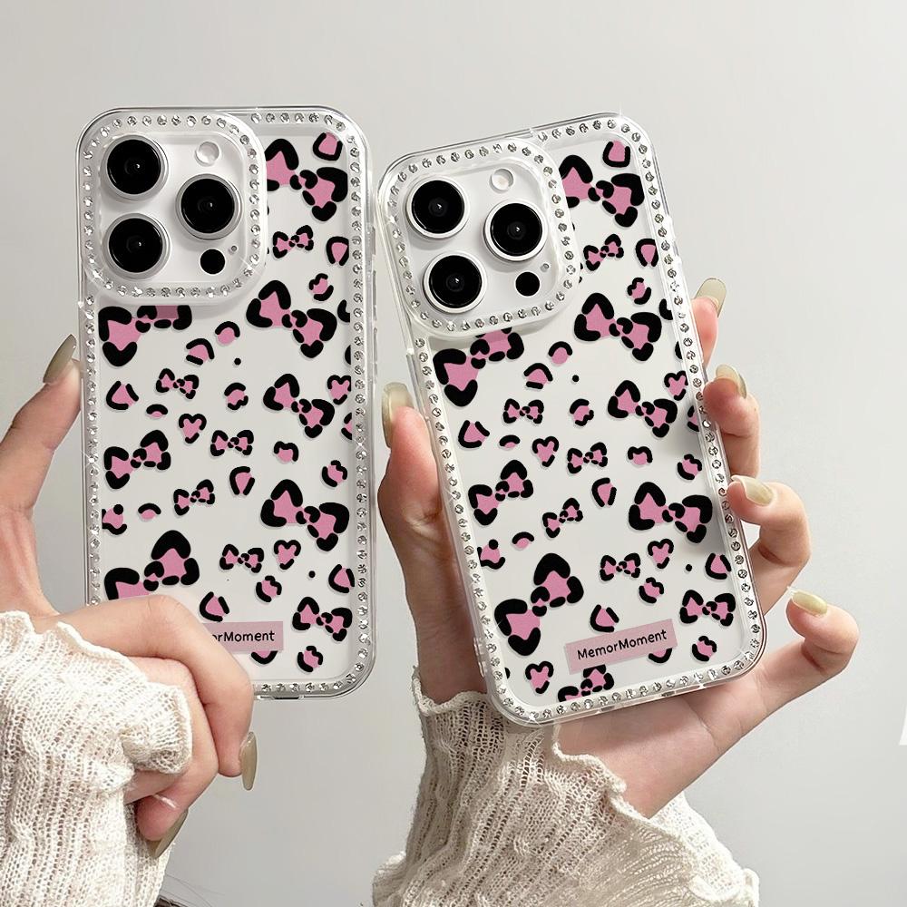 Bracelet Chain Phone Case For iPhone 17 16 15 13 14 for 17Air 17 12 14 16 Pro 17 14 16 Pro Max Sparking Diamond Cute Pattern Hard Cover With Lanyard