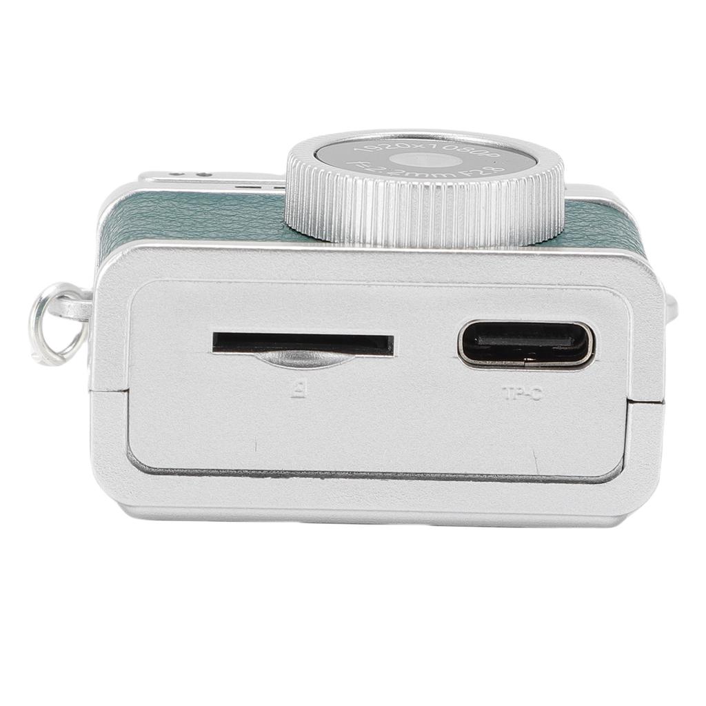 Small Retro Digital Camera 1080P FHD 0.96 Inch Color Screen Keychain Camera with Flash Light 4 Filters for Travel