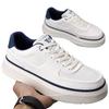 Spring and Summer New Men's Shoes Platform Men's Board Shoes White Shoes Breathable Punching Fashion Driving Shoes