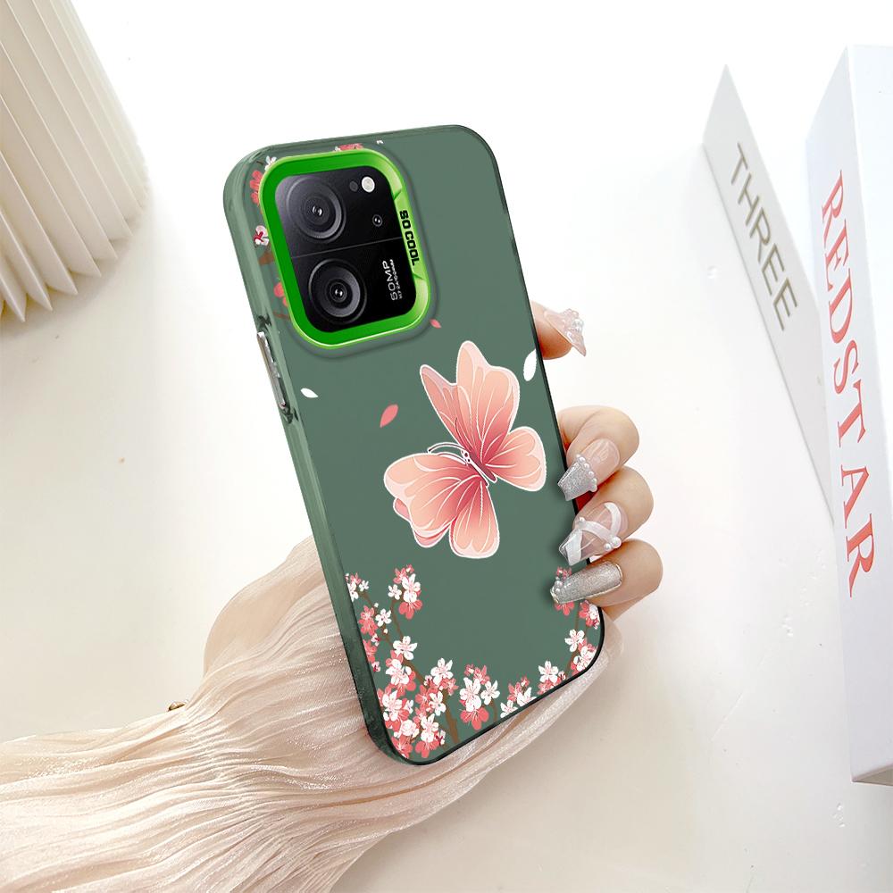 Custodia rigida antiurto anticaduta con motivo dipinto, argento colorato, doppia faccia, per telefono Xiaomi Redmi Poco