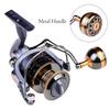 Spinning Fishing Reel Metal Spool 5.2:1 Gear Ratio High Speed Baitcasting Reel Max Drag 21KG Carp Reel for Saltwater