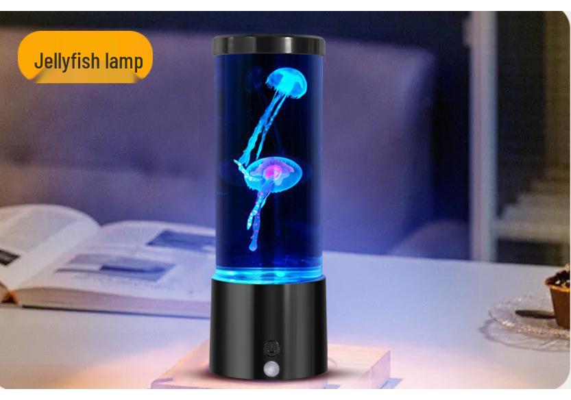 USB LED Jellyfish Lamp: Color-Changing Night Light for Atmosphere and Silent Desktop Décor