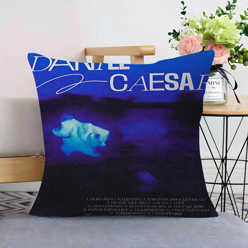 D-Daniel Caesar Music Album Freudian Personalized Pillow Cover Kids Bedroom Wild Party Decor Pillowcase Kid Birthday Shower Gift 30cmx30cm