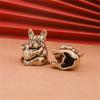 Dog Figurine With Heart Charm Handcrafted Decoration